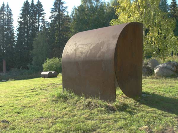 cor-ten steel sculpture - sculptures in the sculpture park, Open Air Museum POAM
